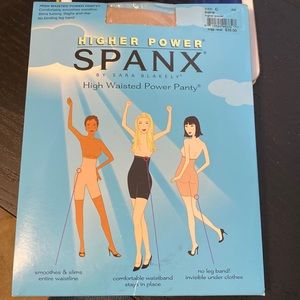 NWT Spanx High Waisted Power Panty, color bare, size C